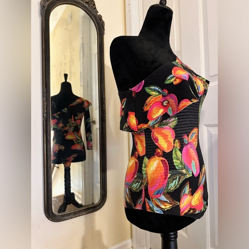 FARM Rio one shoulder Cashew body suit - Picture 4 of 9
